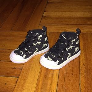 Boys black sneakers